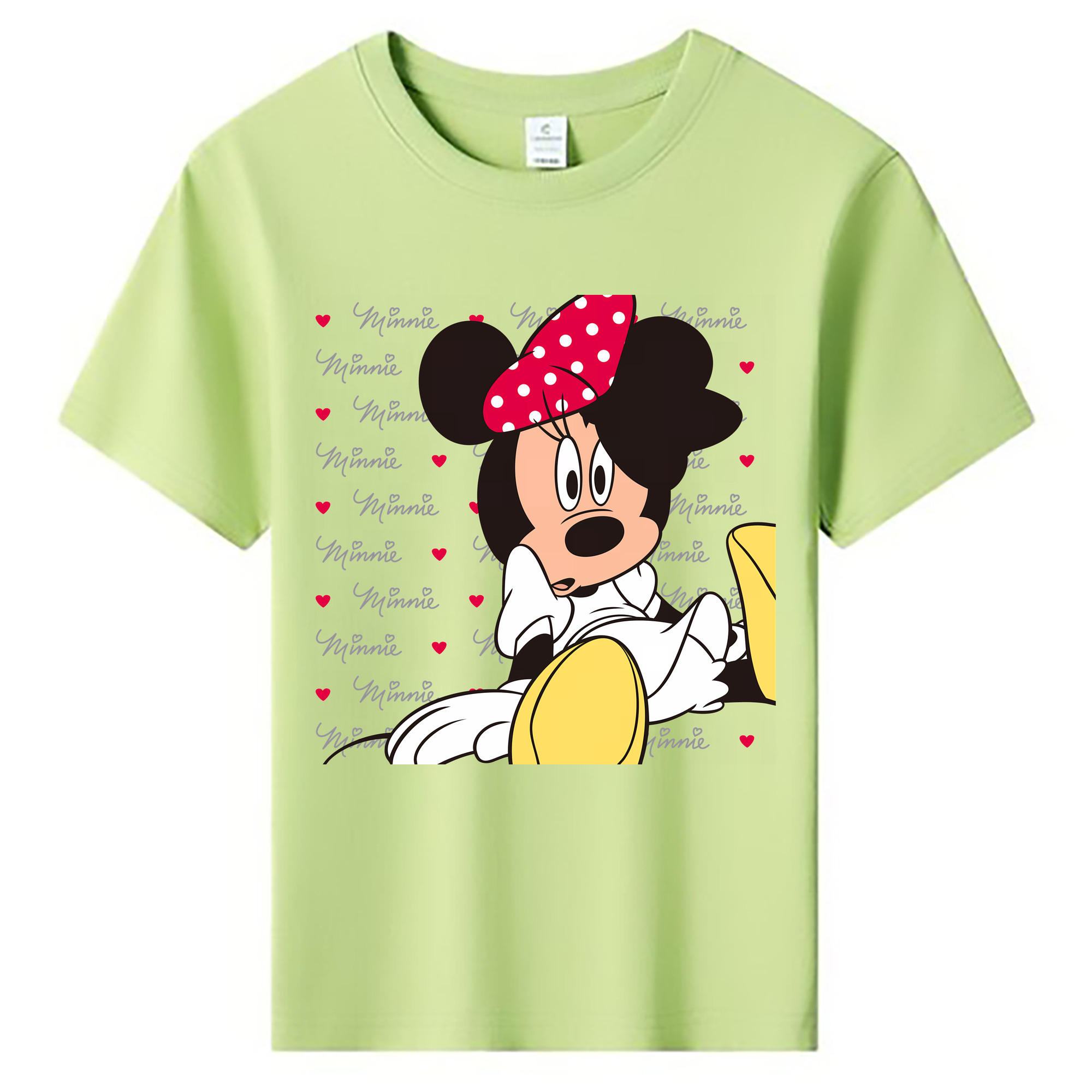 （画像用） ミッキーマウス Mickey Mouse 綿100％キッズTシャツ（フロントプリント）